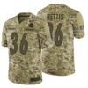 Pittsburgh''Steelers''Men 90 T.J. Watt 19 Juju Smith-Schuster 30 James Conner Custom Women Youth Camo Salute to Service Jersey