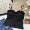 Women's Tanks With Bra Camisoles Women Edible Tree Sweet Girls Basic Korean-style Vintage Trendy Slim Crop Tops Female Skin-friendly