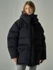 Dames Trenchcoats Koreaanse Designer Dikke Warme Witte Eendendons Lange Hals Capuchon 2024 Winter Dames Roze Mode Jas.