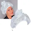 Toalha de secagem rápida chapéus de cabelo net plopping bonnet para mulheres cabeleireiro seco encaracolado secador boné dobrável chapéu de banho viagem para casa