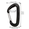 8 PCS Professionella karabiners D Form 12 kN Climbing Carabiner Hooks Outdoor Protective Hammocks Camping Buckle 240123