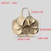 Schoudertassen mode bloem ontwerp vrouwen andbags elegante bloemblaadje soulder tas luxe pu letaer crossbody tassen 2024H2421