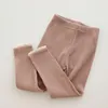 Trousers 1-6years Fashion Girls Pants Ribbed Cotton High Elastic Leggings For Kids