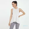 Lu Lemon Vest Align Zumba Wear Donna Palestra Yoga allentato Canotta sportiva Canotta senza maniche Fiess T-shirt Quick Dry Camicie da corsa Top da allenamento Donna