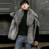 Herbst und Winter Herren Casual Designer Pelz Gras Mantel Mode Verdickt Warme Nerz Trend KCC8