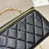 Clássico Camélia Lidar Com Mini Caso Cosmético Bolsas Bolsas França Marca Gold Metal Hardware Mulheres Crossbody Totes Designer De Luxo De Alta Qualidade Bolsa De Ombro Acolchoada