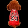 Dog Apparel Pet Clothes Summer Sports Vests Mesh Basketball Team Uniform Shirts For Chihuahua Size XXS-L Products