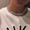Anhänger Halsketten Stonefans Hiphop Schmuck Herren Rhinstone Tennis Kette Initiale Halskette Für Frauen Luxus Rapper Choker Iced Out