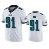 Philadelphia''Eagles''Men # 18 Jalen Reagor 17 Alshon Jeffery 11 Carson Wentz 26 Sanders Maglia da calcio giovanile personalizzata da donna