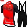 Heren Trainingspakken Wielertrui 2024 Mannen Zomer Anti-Uv Set Breathab Racing SportBicyc Jerseys Fietskleding SuiH2421