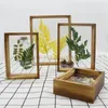 Frames Herbarium DIY Po Frame Wedding Decoration Wooden Retro Home Art Mini Easel