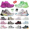 Track Runners 7.0 7.5 High Sneakers Womens Mens Shoes Graffiti Black White Multicolor Fuchsia Pink Fluo Green Plate-forme Luxurys Designer Shoes Big Size Trainers