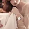 Reloj de pulsera de marca informal de moda Simple de oro rosa para mujer con movimiento japonés, relojes cuadrados de lujo para mujer, reloj femenino 240123