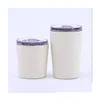 Tumblers 8oz 12oz Kinderen Skinny Tumblers Roestvrij staal Lovely Frosted Small Tumbler met deksel en ST Portable Travel Car Cup student WA DHSX4