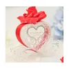 Prezent Off Clear Waitk Candy Pudełko Święta Bożego Narodzenia Przyjęcie urodzinowe przezroczyste plastikowe miłosne serce Słodycze samochod