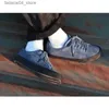 Rullskor joiints vul skor för män äkta läder skateboardskor mocka casual sneakers blå män sport promenad skor q240201