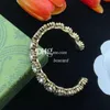 Full Diamond Luxury Bangles Bracelets Jewelry Accessories Stylish Gold Plated Crystal Bracelets With Box