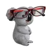 Dekorativa figurer Animalglasögonhållare Harts Koala Rack Desktop Organiser Display Stand Söt och intressant nyhetsdekor