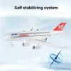 Airbus A380 Boeing 747 RC Airplane Remote Control Toy 2.4G Fixed Wing Plane Gyro Outdoor Aircraft Model with Motor Children Gift 240118