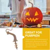 Dekorativa blommor 40 PCS Pumpkin Put Stems Head Plastic Pumpkins Lantern Dekorera falska