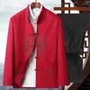 Men's Casual Shirts Fashion Spring And Autumn Suit Tang Jacket Zhongshan Chinese Style Comfortable Set