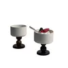 Ander drinkgerei Keramische beker in Franse stijl Drinkgerei Glaswerk Strik Cocktailbeker Dessertschaal Senior Decoratie Express Drop Delivery H Dhtfq