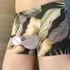 Underpants Sexy Men Ice Silk Boxer Sissy Elephant Nose Men's Briefs Printed Thin Underwear Breathable Shorts Gay Man Lingerie