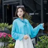 Joelheiras verão mangas compridas cachecóis praia xale feminino envolve protetor solar proteção solar capa estilo coreano lenço chiffon