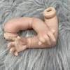 16 Inch born Zendric 3D Painted Skin Reborn Doll Kit With Cloth Body Unfinished Premature Baby Parts DIY Toy 240119