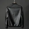 2023 veste en cuir Bomber moto hommes noir motard PU Baseball grande taille 7XL mode casual Jaqueta mâle 240130