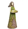 Garden Decorations Bird Feeder Resin Sculpture Decoration Angel Statue Forest Girl Artifact Outdoor