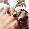 Klassiska vattendroppar Candy Style Ring 8 Color Real Crystal Drop Rings for Women Fashion JewelryDJ1153 240201