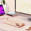 K8 Kablolu Klavye Business Home Office Bilgisayar 87 Düğme Klavyesi Kadın Özel Sessiz ve Aydınlık Oyun Klavye