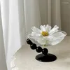 プレートノルディック透明ガラスボウルホームコーヒーテーブル装飾フルーツデザートアイスクリームジュエリーストレージトレイスナックプレート