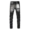 Jeans roxo designer jeans para homens calças retas skinny jeans baggy denim europeu jean hombre calças masculinas calças motociclista bordado rasgado para tendência 29-40 j9019