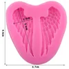 Baking Moulds 3D Angel Wings Silicone Mold DIY Party Cupcake Topper Fondant Cake Decorating Tools Chocolate Candy Polymer Clay