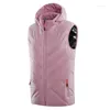 Kayak Ceketleri Isıtmalı Yelek 11 Isıtma Bölgeleri Elektrikli Akıllı USB Şarj Vücut Sıcak Termal Yelek Erkek Kadınlar için