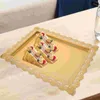 ディナーウェアセットアイアンケーキパンオーガナイザー料理プレートドライフルーツウェディングトレイドライホルダーの絶妙なトレイ装飾