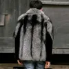 Herbst und Winter Herren Casual Designer Pelz Gras Mantel Mode Verdickt Warme Nerz Trend KCC8