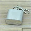 Hip Flasks Hip Flasks 1Oz Stainless Steel Mini Flask With Keychain Portable Party Outdoor Wine Bottle Key Chains Drop Delivery Home Ga Dhu0O