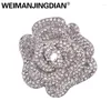 Broches WEIMANJINGDIAN marque couleur or Rose plaqué pavé réglage cristal strass fleur décor de mariage