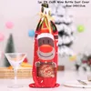 Christmas Decorations Year 2024 Gift Est Wine Bottle Dust Cover Noel For Home Navidad Dinner Table Decor