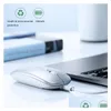 Souris Inphic PM1 Souris sans fil Tra Slim Rechargeale Silencieux 1600 DPI Voyage pour ordinateur portable Drop Livraison Ordinateurs Réseau Keybo Ot1Qr