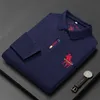 Hochwertiges Sport-Freizeit-Paul-Revers-Poloshirt, luxuriöse Stickerei, langärmeliges T-Shirt, Herbstmode, atmungsaktive Oberteile 240126