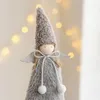 Juldekorationer Plush Doll Ornament Angel Girl Hung Rustic Tree Pendant Festive Season Holiday