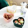 プレートビューセラミックフルーツプレートハート型のゴールドスタンドスナック家庭用食器