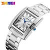 SKMEI Fashion Bracelet Womens Watch Casual Auto Date Rectangle Stainless Steel Wrist Watches Relogio Femenino Horloge Dames 128412644