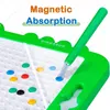 Tavolo da disegno magnetico per bambini Grande punto dinosauro con perline 20 libretti con motivi Art Toys 240129