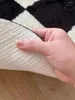 Carpets Nordic Grids Tufting Bathmat Floor Mat Fluffy Soft Rug Bathroom Absorbent Non-slip Pad Toilet Door Carpet Room Decor