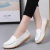 Genuine Leather Shoes Woman Soft Boat shoes for Women Flats shoes Big size 3544 Ladies Loafers NonSlip Sturdy Sole 240123